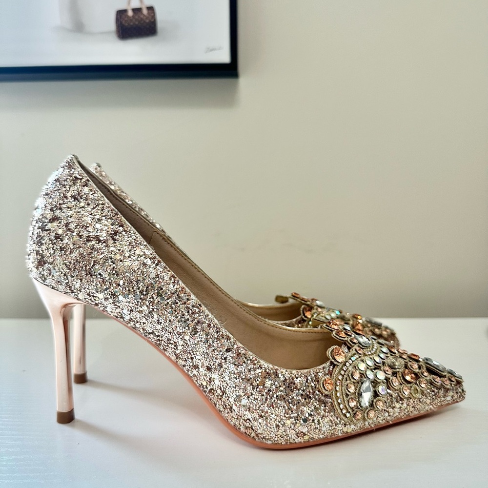 Evening Rhinestone Heels. Prom Shoes. Bella Belle Shoes. High Heels. Sz 7